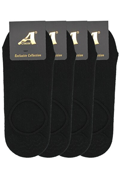 A CLASSE Pack of 4 Pique Knitted Booties-Chetik Black Socks (NOT VISIBLE FROM...