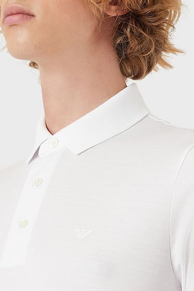 Emporio Armani Βαμβακερό κανονικό μπλουζάκι πόλο με κουμπιά ανδρικό πόλο 8n1f96 1juvz 0100