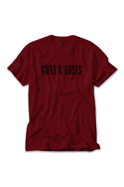Z zepplin تي شيرت أحمر بشعار Guns N Roses
