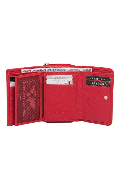 Tergan Red Leather Women's Wallet 05798b68