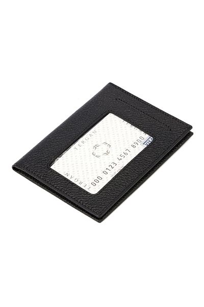 Tergan Black Leather Men's ID Case 01582a6f