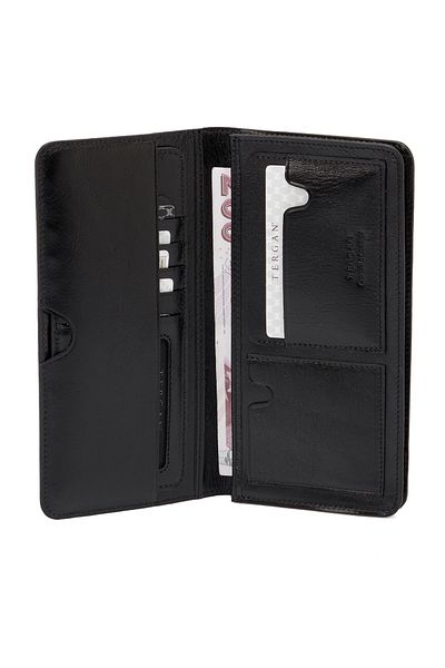 Tergan Black Leather Men's Wallet 01592b06