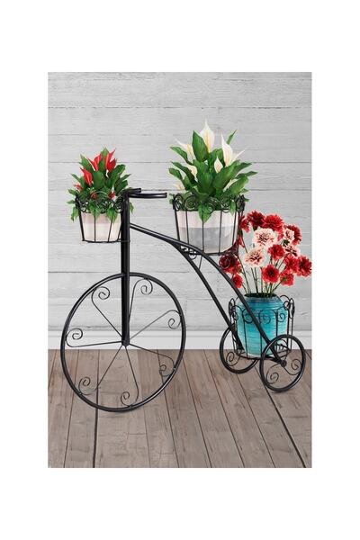 Sever 3 Gözlü Ferforje Bisiklet Saksılık