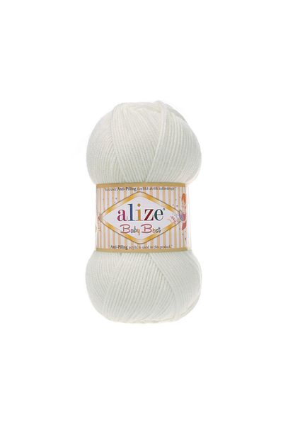 Alize Baby Best Anti-Pilling Bamboo Mix - 450 Pearl - 100 Gr. 240 Mt.