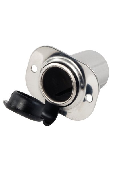 Saray Paslanmaz Krom Çakmak Yuvası, 12v, Tekne Çakmaklık Yuvası