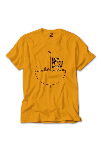Z zepplin How I Met Your Mother Umbrella Yellow T-shirt