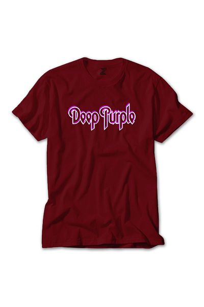 Z zepplin Κόκκινο T-shirt με λογότυπο Deep Purple Outline