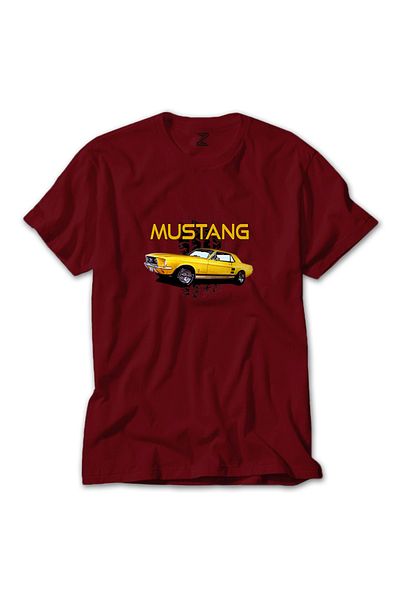 Z zepplin Tricou Ford Mustang 1967 Galben Roșu