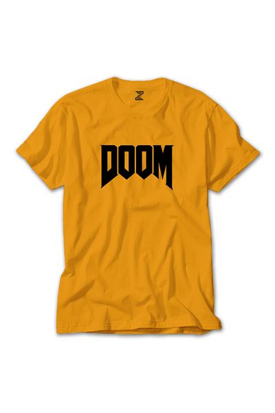Z zepplin Κίτρινο T-shirt με λογότυπο Doom