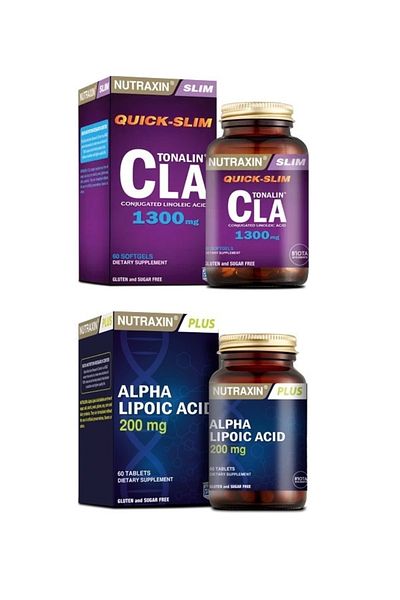 Nutraxin Tonalin Cla 1300 Mg + Alpha Lipoic Acid 200 Mg - 60 Capsules and Tablets