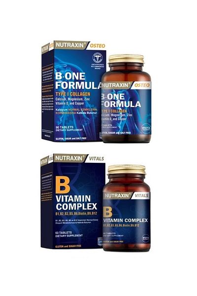 Nutraxin B-one Formula 90 + Vitamin B Complex - 60 Tablets