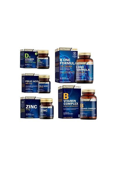 Nutraxin B-One Formula 90 Tablets +Folic Acid + Zinc + Vitamin D3 + Vitamin B 60 Tablets
