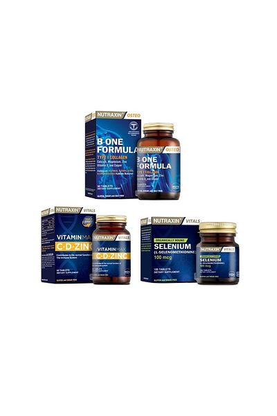 Nutraxin B-One Formula 90 + Vitamin Max + Selenium 100 Mcg - 60 Tablets