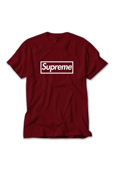 Z zepplin تي شيرت أحمر Suprme