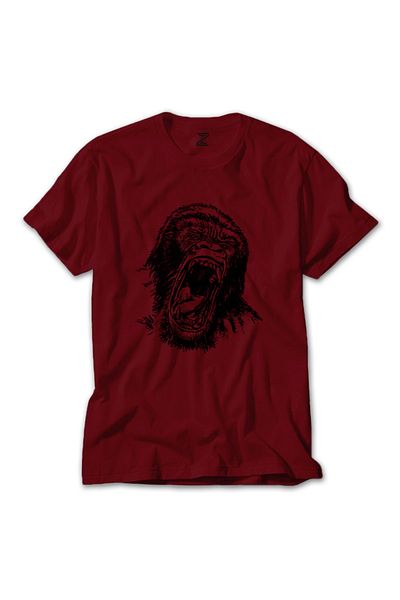 Z zepplin Κόκκινο T-shirt με σχέδιο γορίλα