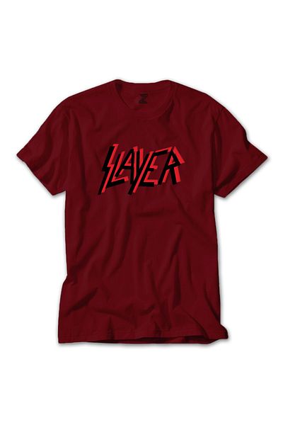Z zepplin Κόκκινο T-shirt Slayer Flat Logo