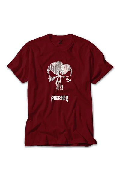 Z zepplin Tricou roșu Punisher Confident