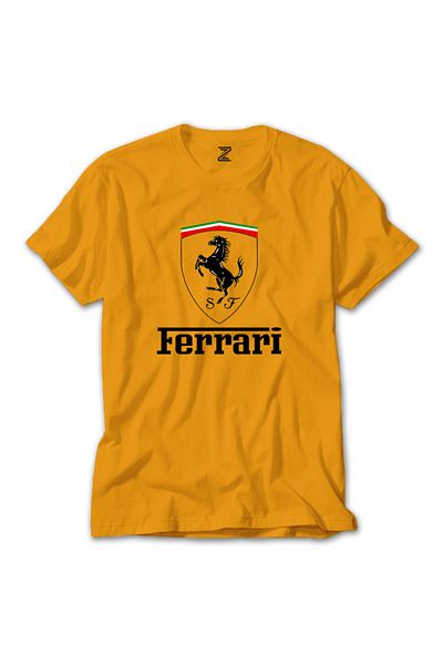 Z zepplin Κίτρινο μπλουζάκι με λογότυπο Ferrari