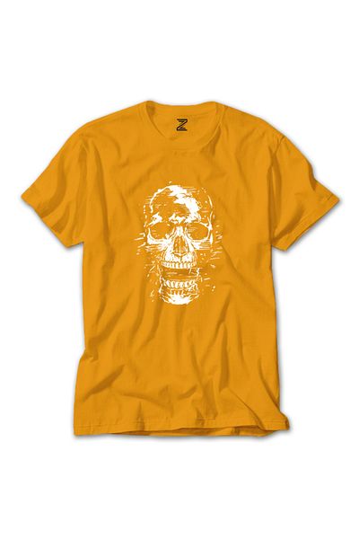 Z zepplin Μπλουζάκι Yellow Skull Skull Scream