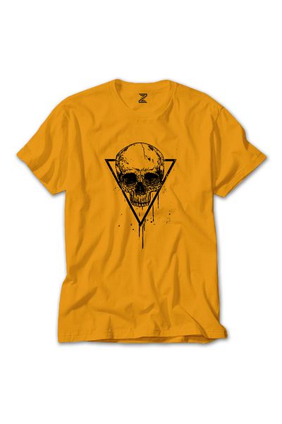 Z zepplin Skull Black - Skull Yellow T-shirt
