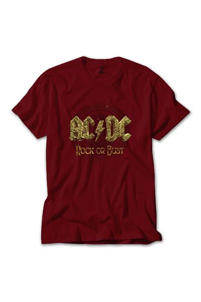 Z zepplin Κόκκινο μπλουζάκι Ac Dc Rock Or Bust