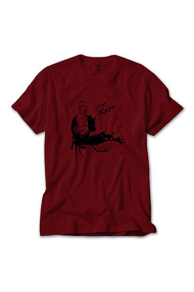 Z zepplin One Piece Roronao Zoro Red T-shirt