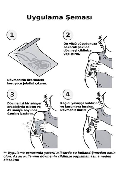 Mecit Tuhafiye Galaksi Şekilli Geçici Dövme