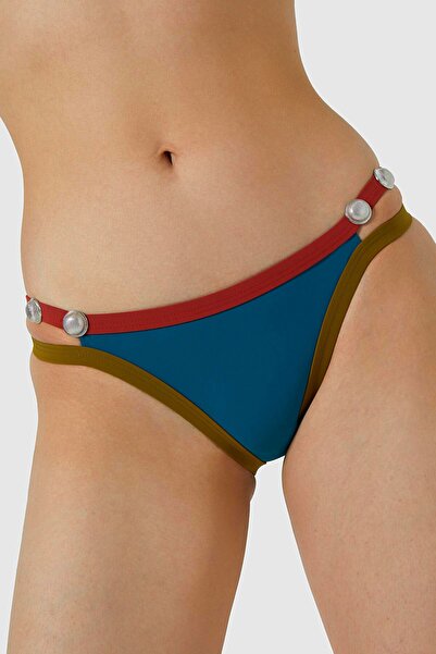 AYYILDIZ 5411 Petrol Yeşili Straplez Bikini Takımı