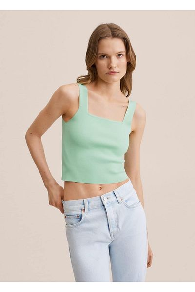 MANGO Woman Top din tricot decupat