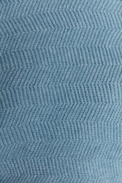 Trendyol Collection Pulover albastru din tricotaje de bază cu textura moale TWOAW21KZ0204