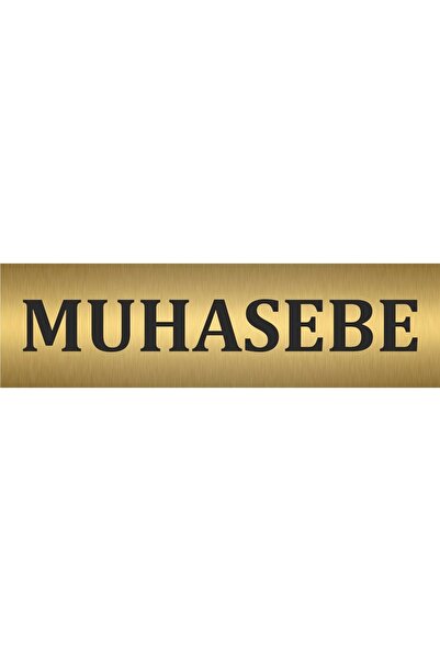 Muhasebe Kapı Ve Duvar Yönlendirme Levhası 23x6,5 Cm Metal Levha