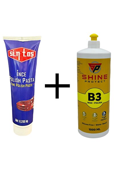 Sintaş 200gr Ince Pasta Shine Protect 1000gr B3 Cila Set