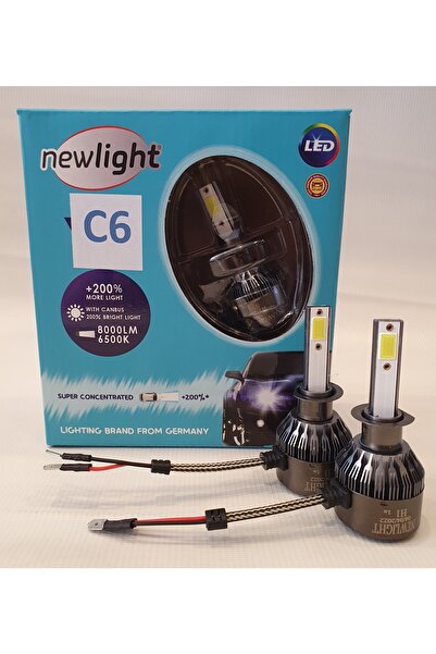 NEWLIGHT H1 Led Xenon Şimşek Etkili C6 2 Adet Far Için