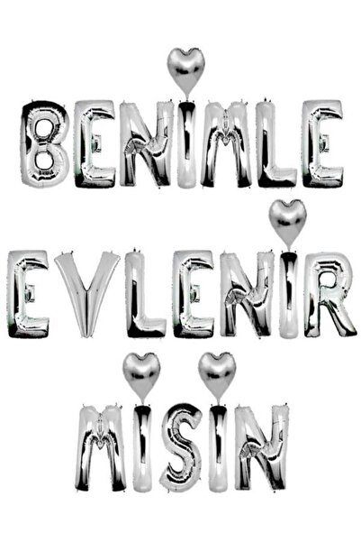 Happyland Benimle Evlenir Misin Folyo Balon Seti