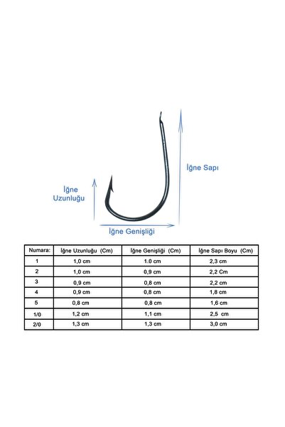 Marlin 496 Siyah Iğne 100lü / Kısa Saplı, Çapraz