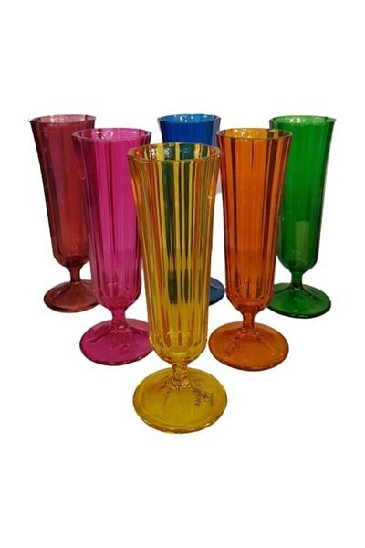 Porland Tradiation 6 Colored Coffee Water Glass