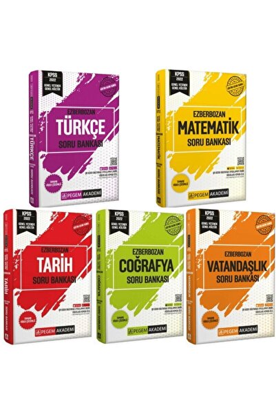 Pegem Akademi Yayıncılık Pegem 2022 Kpss Genel Yetenek Genel Kültür Ezberbozan Tamamı Video Çözümlü Soru Bankası Modüler Set