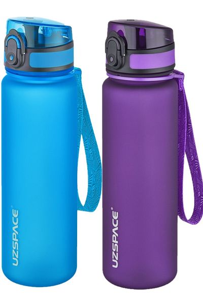 Uzspace Set of 2 500ml Tritan Water Bottle