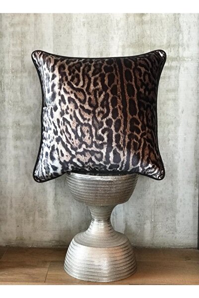 Leopar Yastık 50*50 Iç Dolgulu
