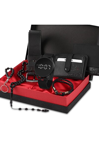 Polo Air Pánské Led náramkové hodinky Držitel karty Náramek Pásek Peněženka K...