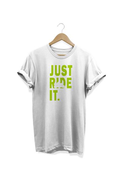 WİDİ Samo vozi to Štampano belo T-shirt