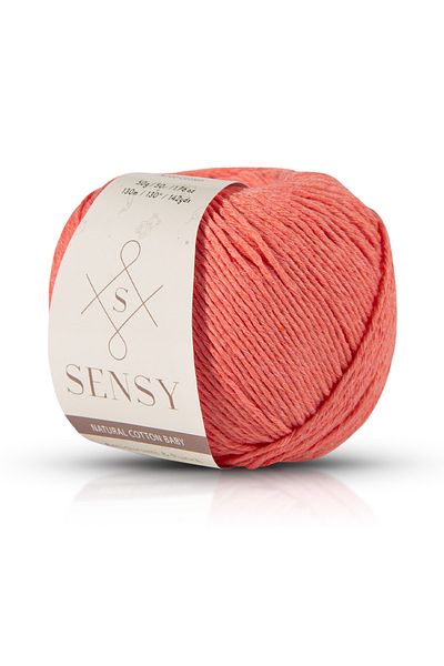 SENSY Premium Amigurumi Yarn Punch Baby Soft Cotton 50 gr Knitting Yarn Salmon