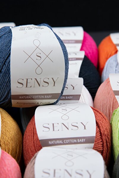 SENSY Premium Amigurumi Ipi Punch (PANÇ) Baby Soft Cotton 50 gr Örgü Ip Lacivert