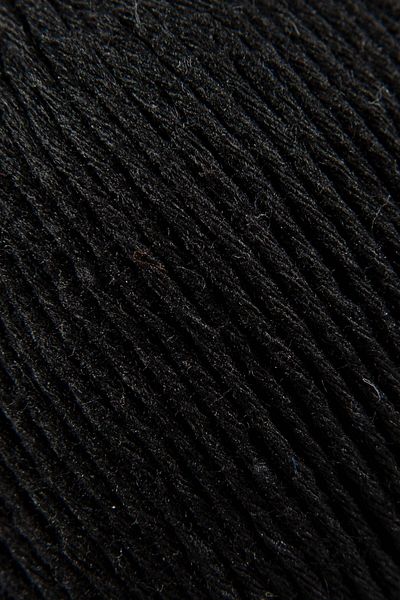 SENSY Premium Amigurumi Floss Punch (FANCH) Baby Soft Bumbac 50 gr Funie tricotată Neagră