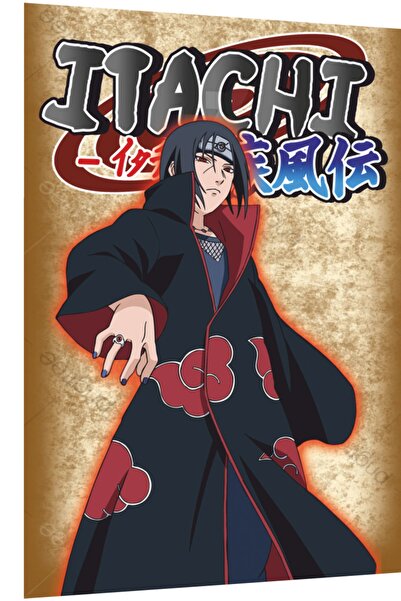 Hayat Poster Ρετρό ξύλινη αφίσα Naruto Shippuden Itachi Uchiha