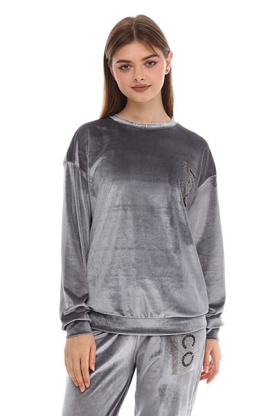 İkmal Σετ Ico Stone Grey Crew Neck