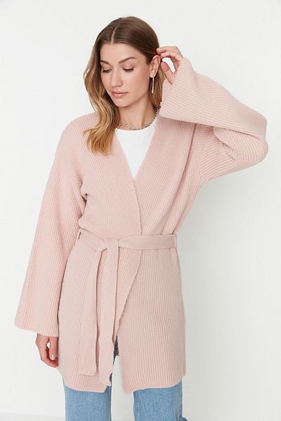 Trendyol Modest Cardigan - Pink - Regular fit