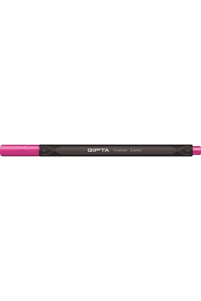 Gıpta Fineliner Pen 0.4 mm Cardboard Box Triangle Pink