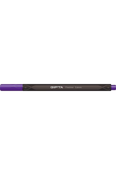 Gıpta ' Fineliner Pen 0.4 Mm - Cardboard Box - Triangle - Purple