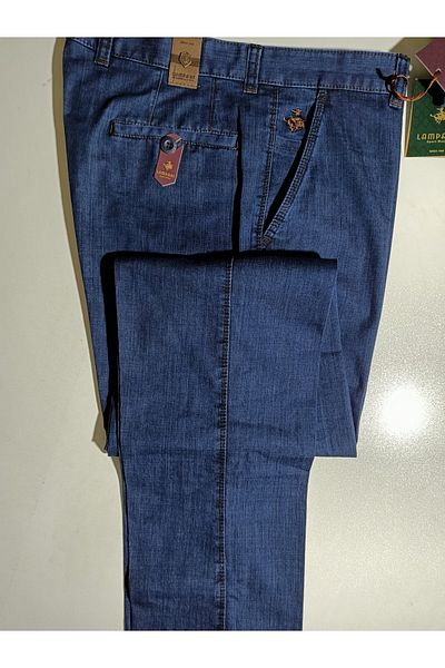 LAMPART Τζιν παντελόνι Tencel με πλαϊνή τσέπη